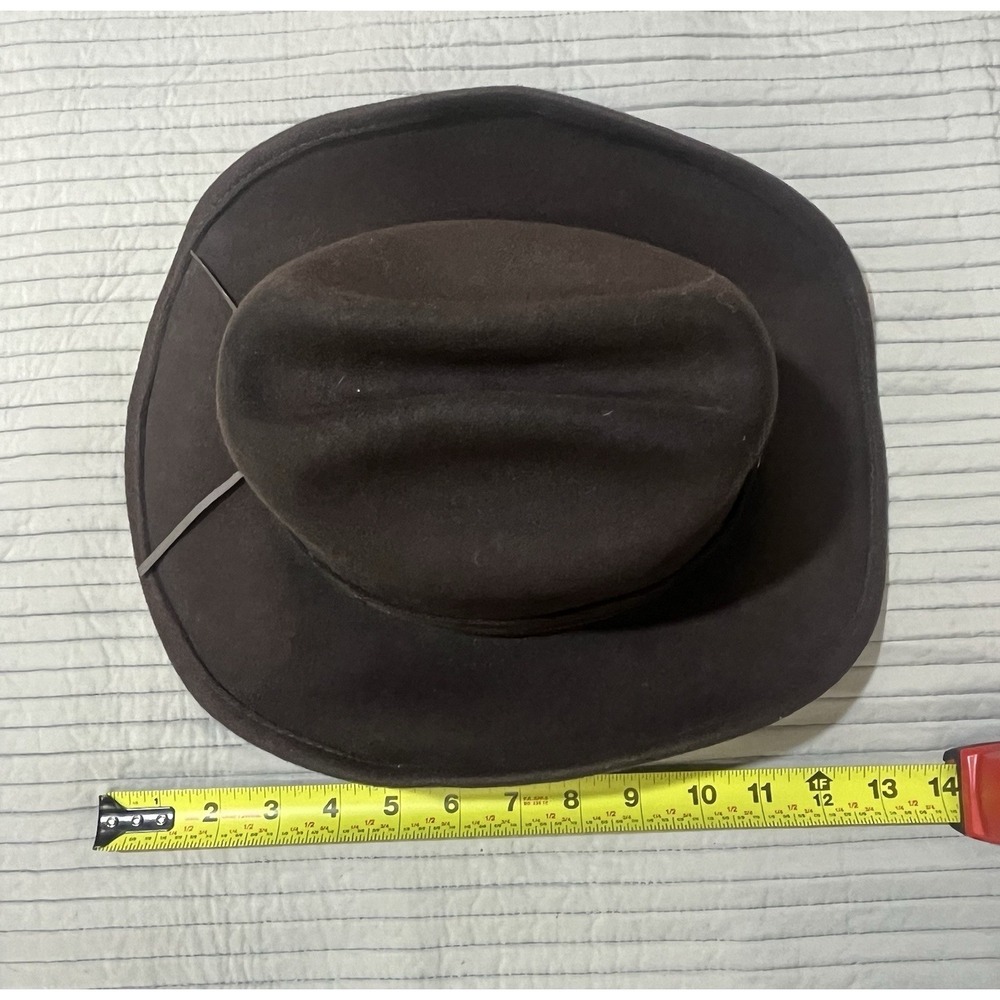 Cody James WOOL FELT Dark Brown Western Cowboy Hat Size XL Unisex Adult - Picture 13 of 14